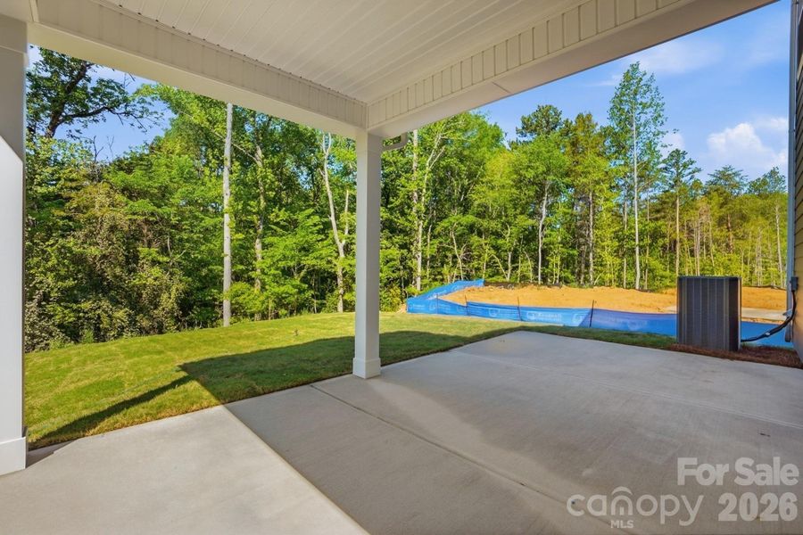 Covered Porch and patio