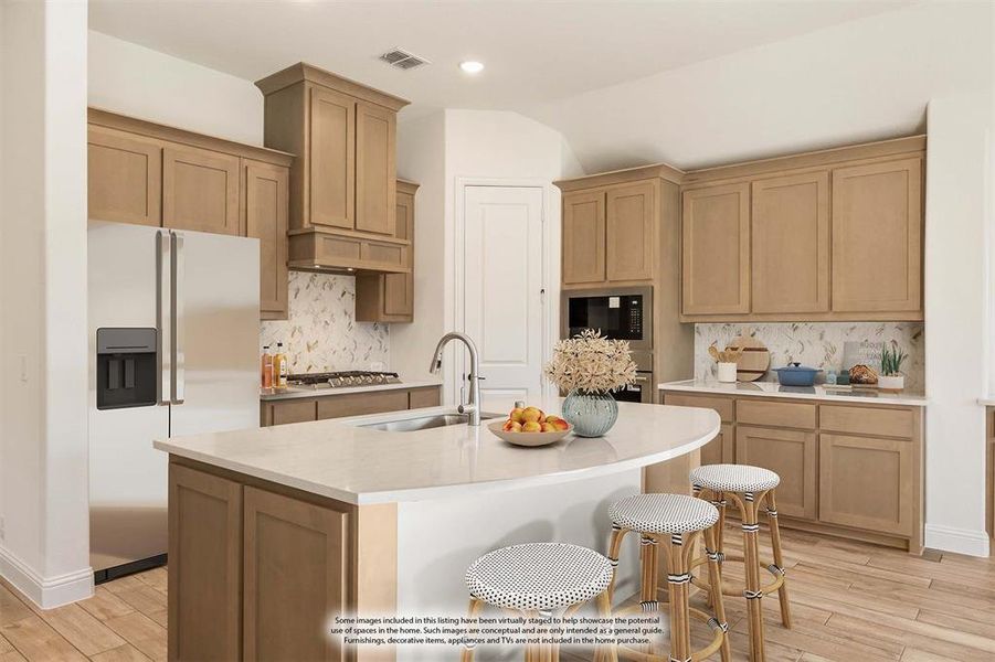 Furnished interior view inside a new home in Bear Creek Classic 60, Lavon (Image 11).