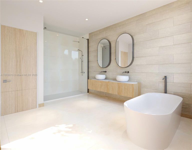 Furnished interior view inside a new home in , Miami (Image 8).