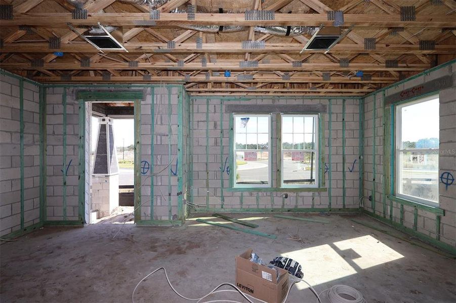 In-progress construction of a new home in Center Lake on the Park, St. Cloud, FL (Image 5).