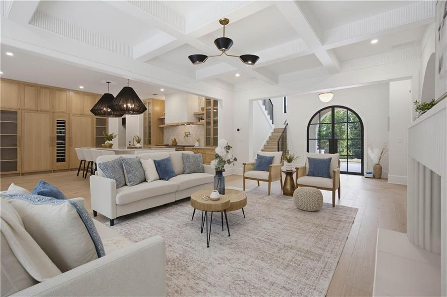 Furnished interior view inside a new home in , Atlanta (Image 64).