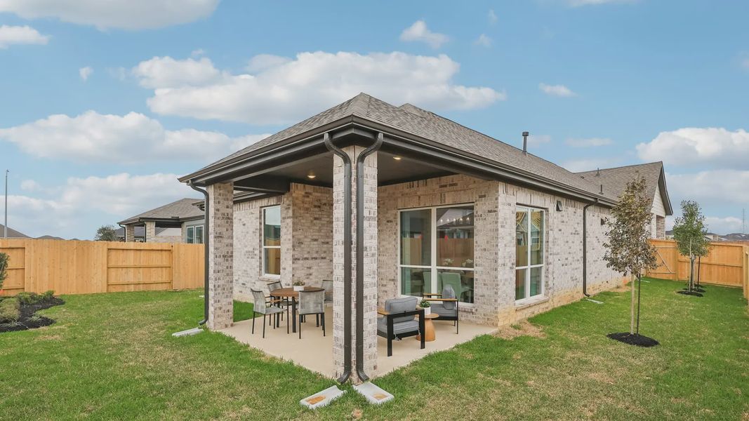 Representative exterior details of a home built from the Adele by Chesmar Homes in Elyson 60's, Katy (Image 4).