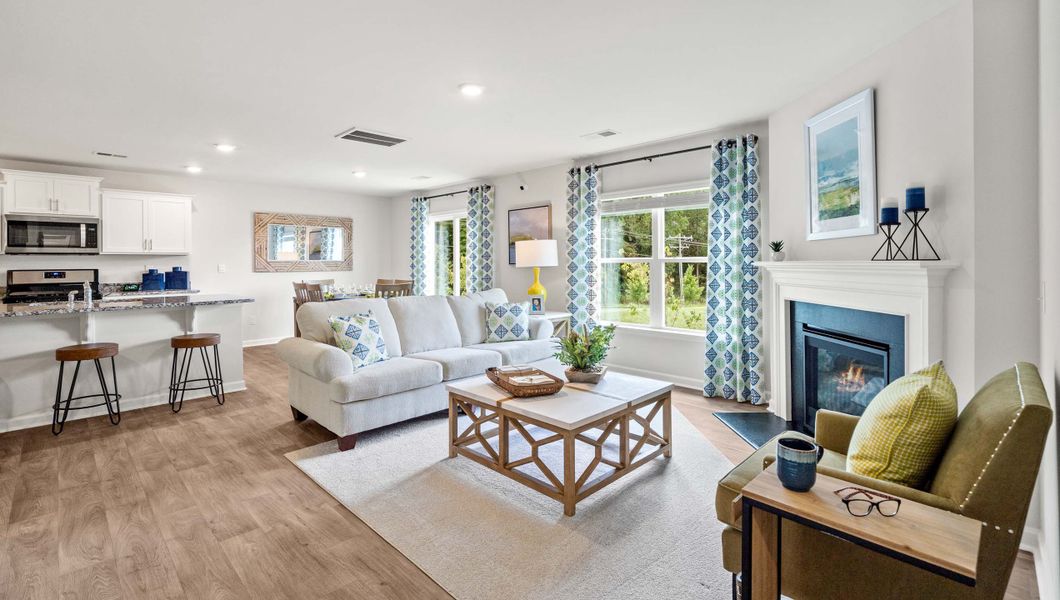 Representative furnished interior of a home built from the Hayden by D.R. Horton in Lakestone, Woodruff (Image 13).