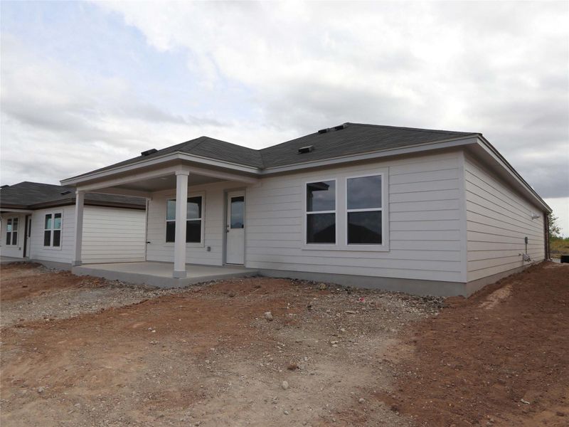 Exterior details and patio area of a home in Marble Creek Crossing, Austin (Image 3). Exterior details and patio area of a home in Marble Creek Crossing, Austin (Image 3).