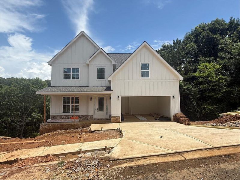 In-progress construction of a new home in , Cartersville, GA (Image 39).