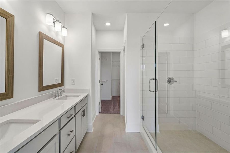 Furnished interior view inside a new home in Waterhaven, Cumming (Image 15).