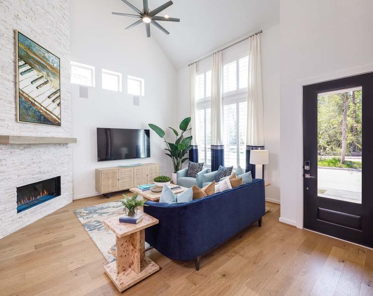 Representative Family Room - some options shown Representative Family Room - some options shown