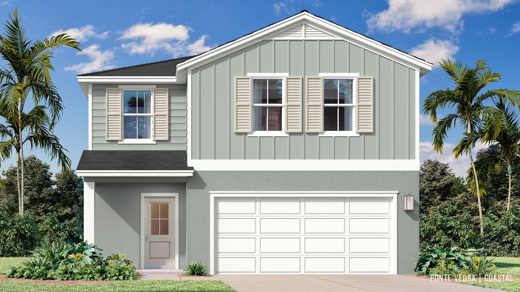 Representative exterior photo of a completed home built from the Ponte Vedra by DRB Homes in Hamilton Bluff, Haines City, FL (Image 20). Representative exterior photo of a completed home built from the Ponte Vedra by DRB Homes in Hamilton Bluff, Haines City, FL (Image 20).