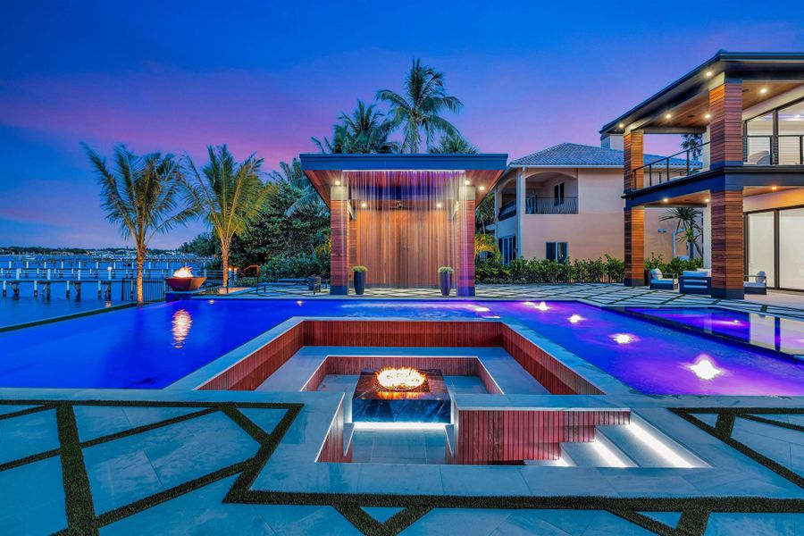 Exterior details and patio area of a home in , Lantana (Image 56).