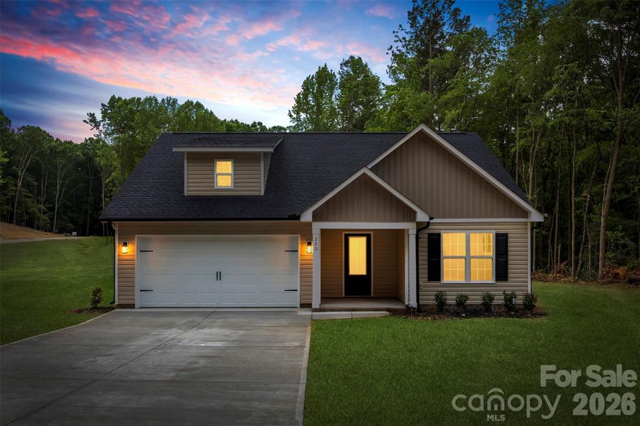 Front exterior of a new home in , Albemarle, NC, highlighting curb appeal (Image 23).
