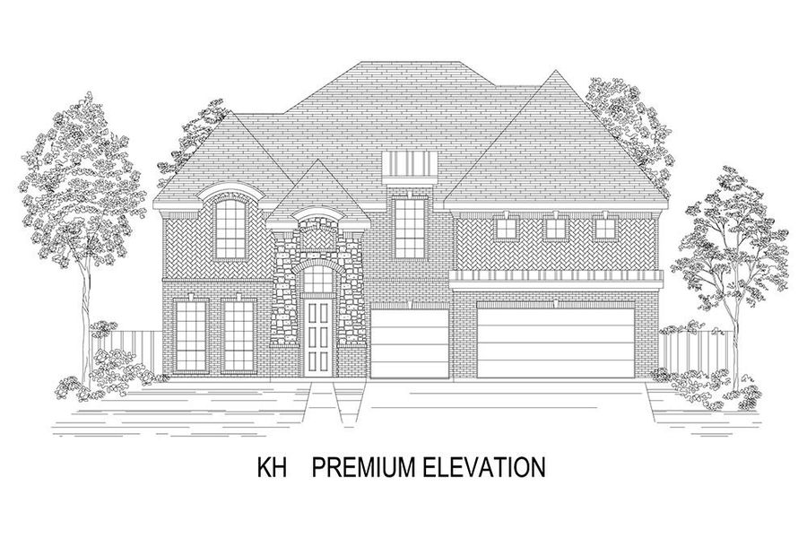 Representative rendering of the exterior for the Boston 2F (w/Media) by First Texas Homes (Image 22).