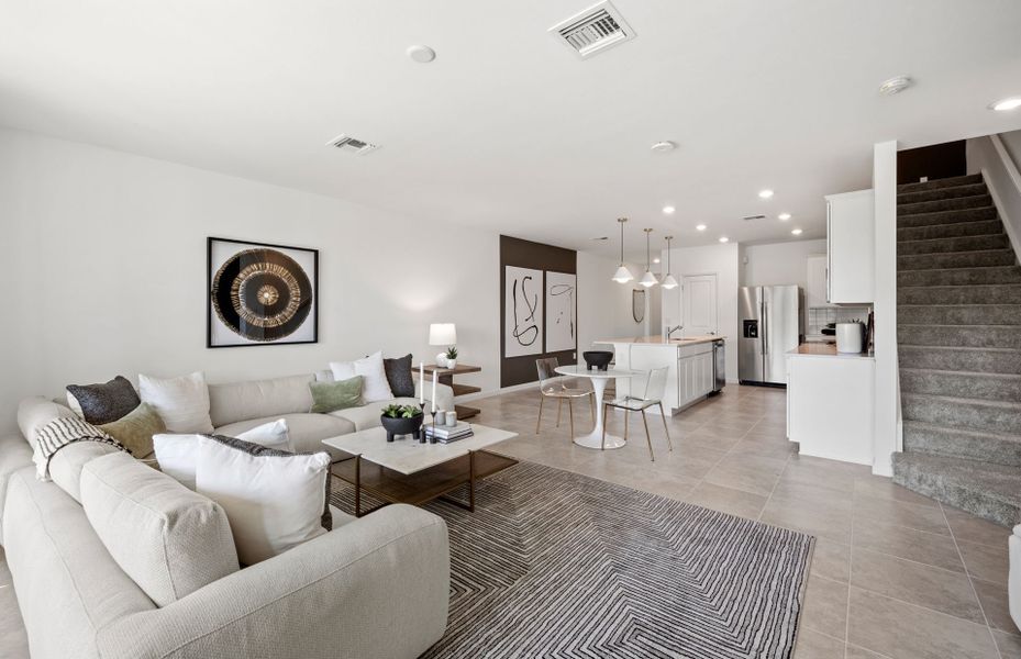 Furnished interior view inside a new home in Sawgrass at Coral Lakes, Cape Coral (Image 18). Furnished interior view inside a new home in Sawgrass at Coral Lakes, Cape Coral (Image 18).