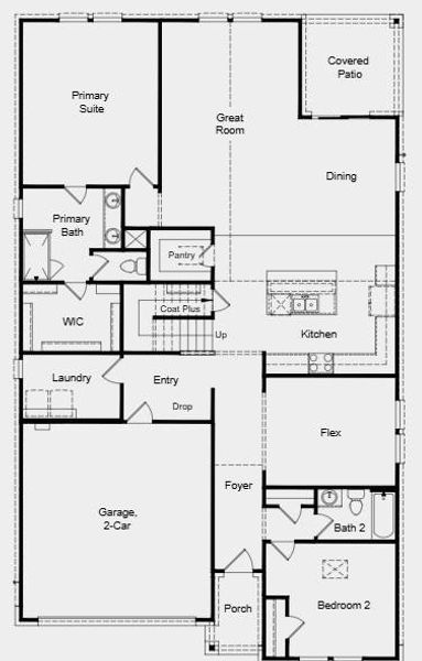 Additional highlights include: tankless water heater, pre-plumbing for future water softener at garage.