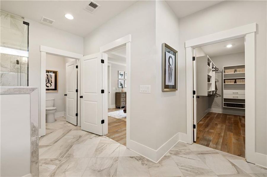 Furnished interior view inside a new home in Soleil Belmont Park, Canton (Image 15). Furnished interior view inside a new home in Soleil Belmont Park, Canton (Image 15).