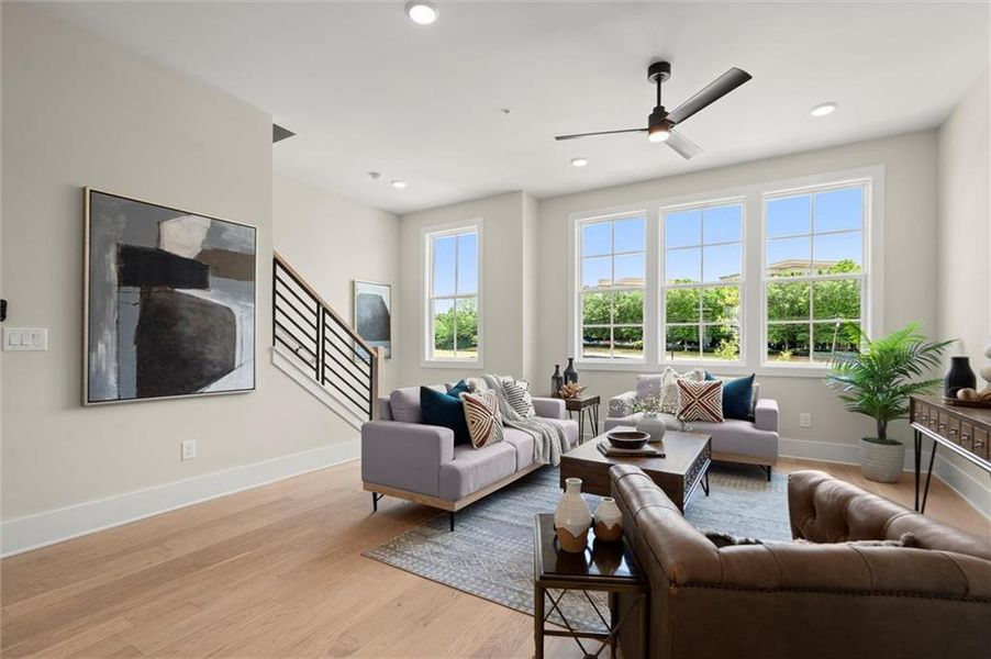Furnished interior view inside a new home in The Gathering – Alpharetta, Alpharetta (Image 17).