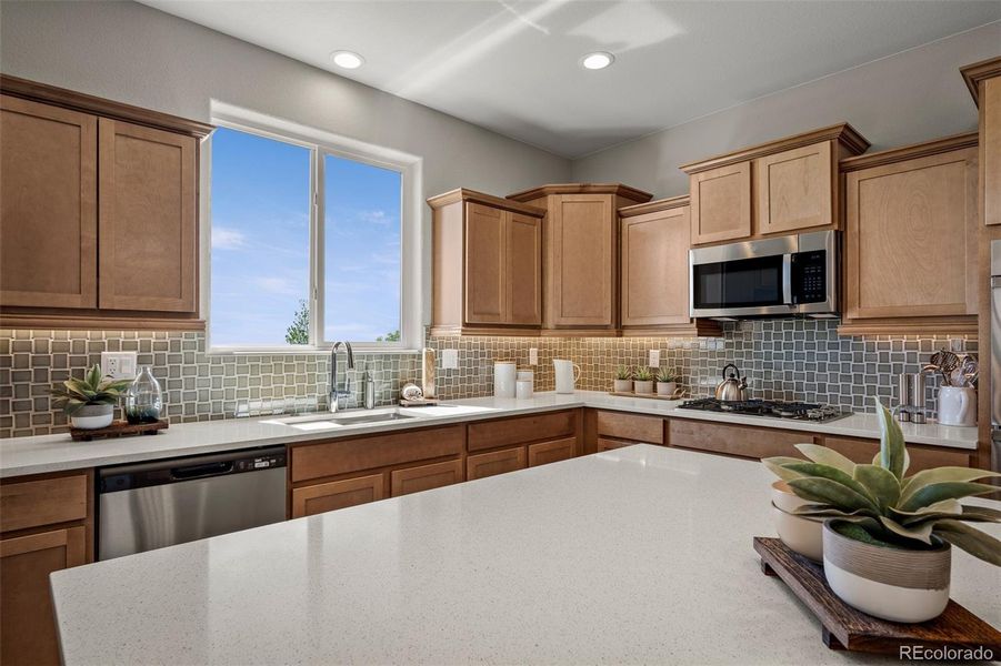 Furnished interior view inside a new home in , Colorado Springs (Image 9).