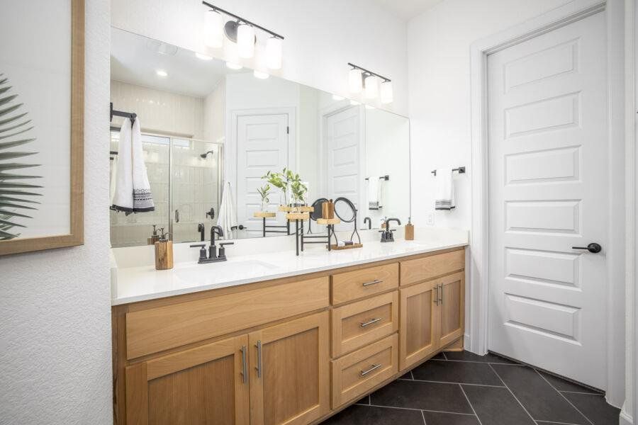 Furnished interior view inside a new home in Cascades at Onion Creek, Austin (Image 17). Furnished interior view inside a new home in Cascades at Onion Creek, Austin (Image 17).