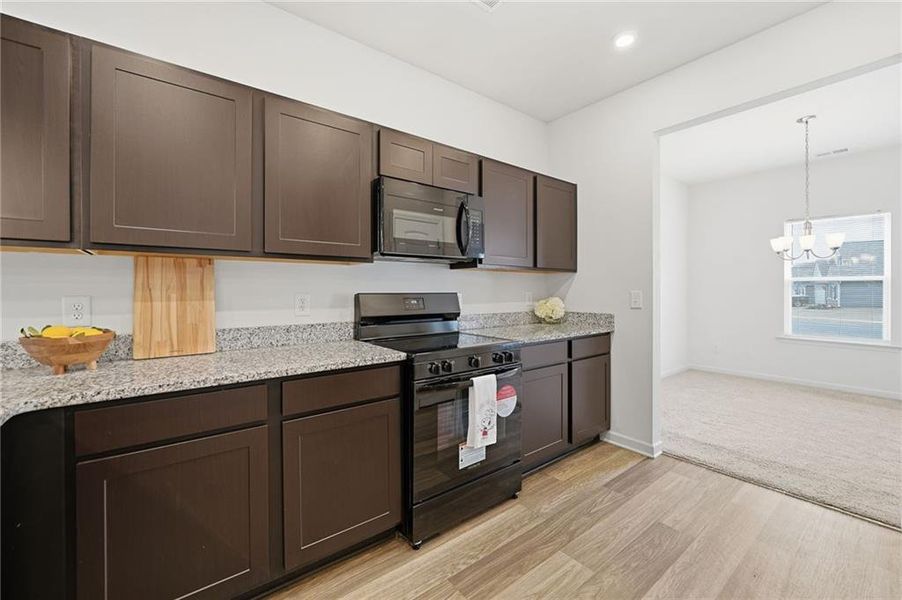Furnished interior view inside a new home in , Cartersville (Image 7).