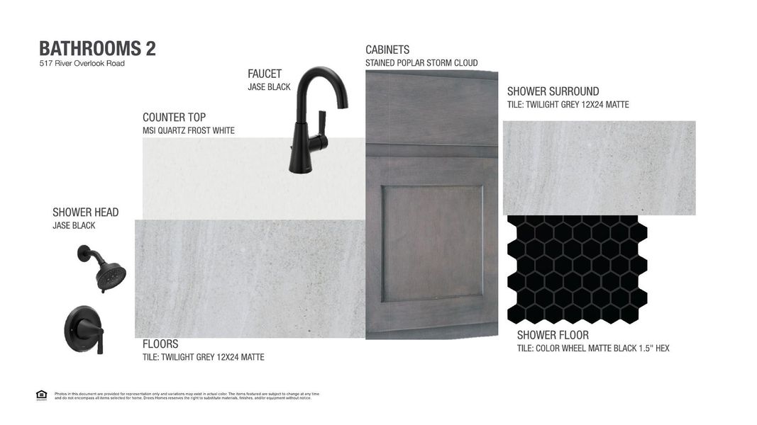 Sample of building materials used in homes in Wolf Ranch South Fork, Georgetown (Image 7).