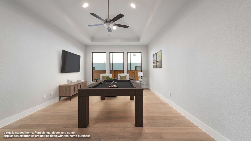 Furnished interior view inside a new home in Walsh, Fort Worth (Image 6). Furnished interior view inside a new home in Walsh, Fort Worth (Image 6).