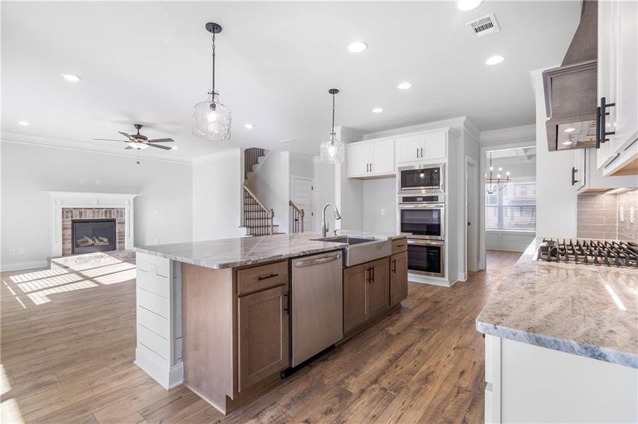 Furnished interior view inside a new home in Calgary Downs, Winder (Image 3).