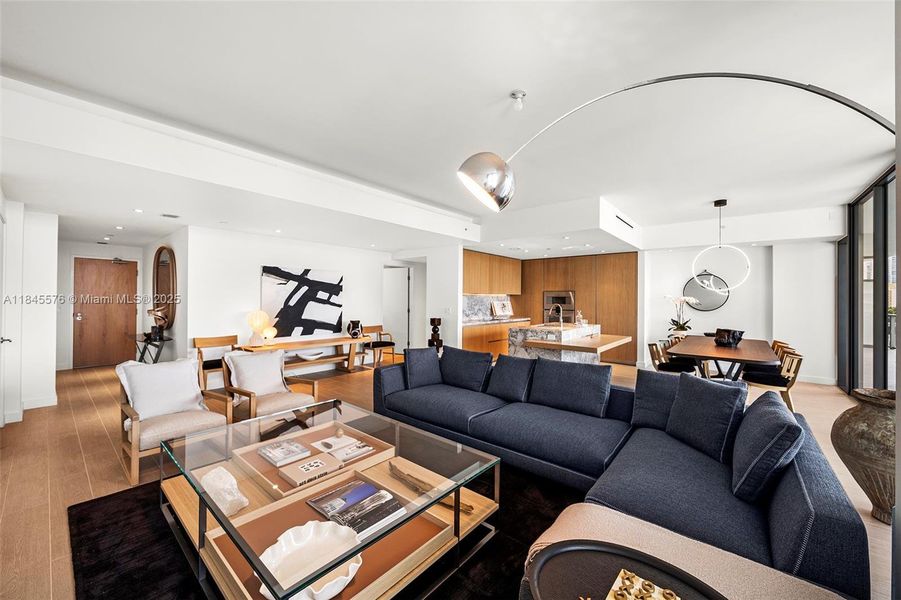 Furnished interior view inside a new home in Five Park, Miami Beach (Image 11). Furnished interior view inside a new home in Five Park, Miami Beach (Image 11).