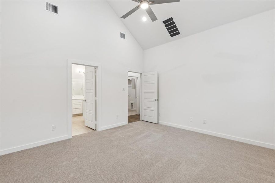 Primary Suite in the Picasso II home plan by Trophy Signature Homes – REPRESENTATIVE PHOTO