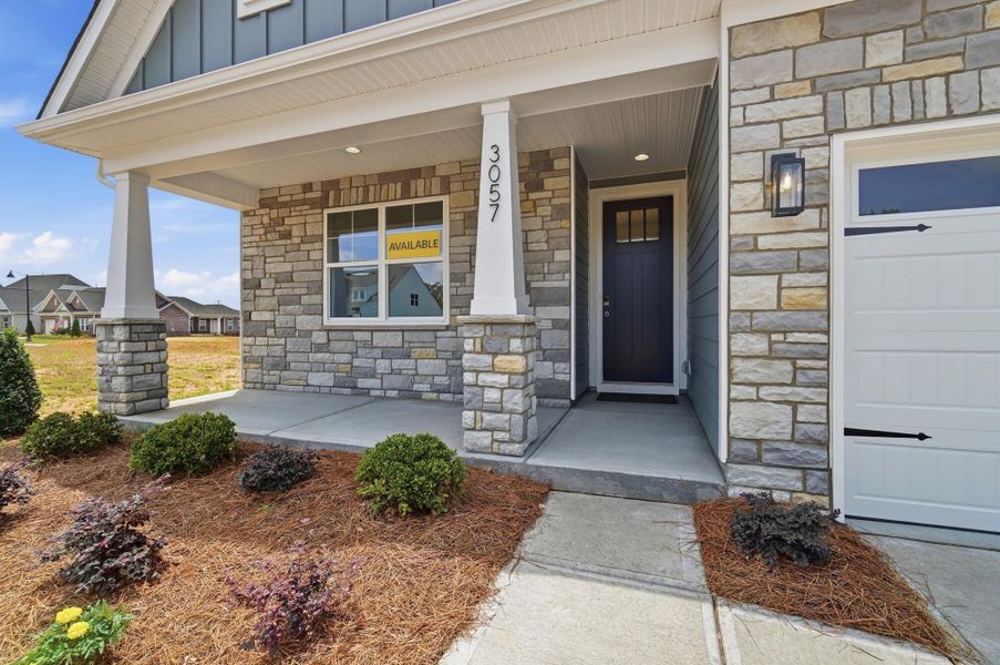 Exterior details and patio area of a home in Founders Landing | 55+ Community, Gastonia (Image 3). Exterior details and patio area of a home in Founders Landing | 55+ Community, Gastonia (Image 3).