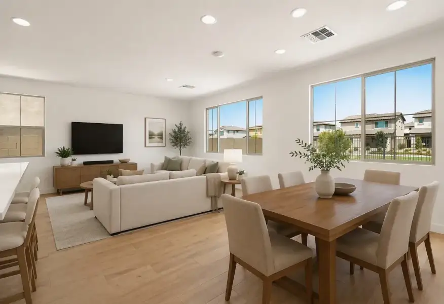 Great Room Virtually Staged - 4 of 13