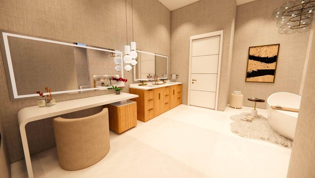 Furnished interior view inside a new home in , Dania Beach (Image 6).