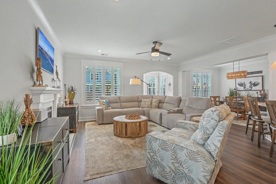 Furnished interior view inside a new home in , Johns Island (Image 39).