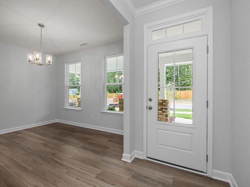 Spacious, unfurnished interior of a new home in Sage on North Main, Wake Forest (Image 18). Spacious, unfurnished interior of a new home in Sage on North Main, Wake Forest (Image 18).