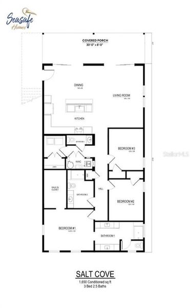 2D floor plan layout of this home in , Treasure Island, FL (Image 1). 2D floor plan layout of this home in , Treasure Island, FL (Image 1).