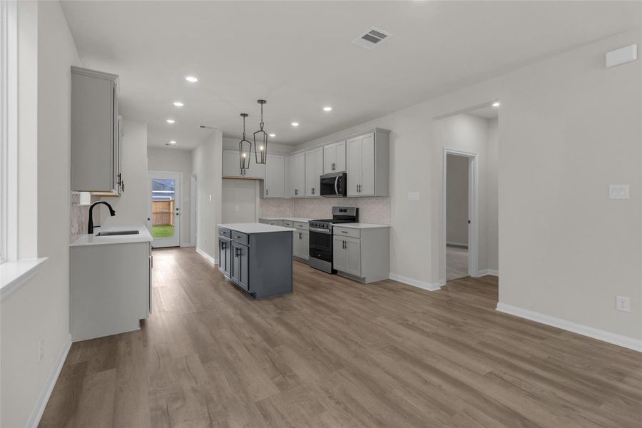 Furnished interior view inside a new home in Elyson, Katy (Image 7).