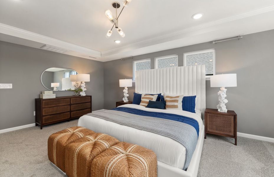Representative furnished interior of a home built from the Hampton by Pulte Homes in Wimberly, Angier (Image 14).