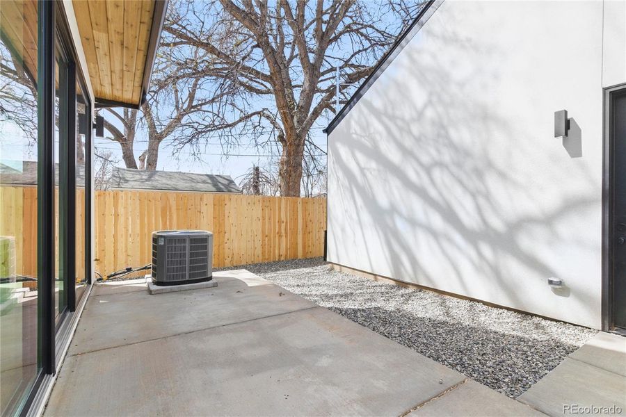 Exterior details and patio area of a home in , Englewood (Image 34).