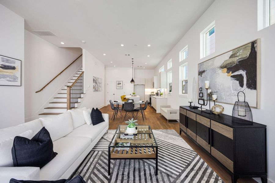 Furnished interior view inside a new home in Yale Terrace, Houston (Image 9).