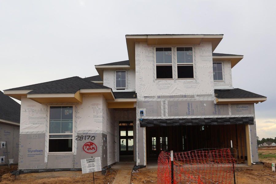 In-progress construction of a new home in Woodson’s Reserve, Spring, TX (Image 8). In-progress construction of a new home in Woodson’s Reserve, Spring, TX (Image 8).
