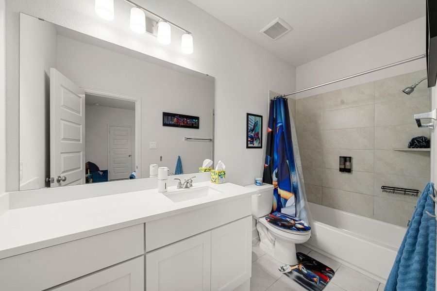 Furnished interior view inside a new home in , Manvel (Image 42).