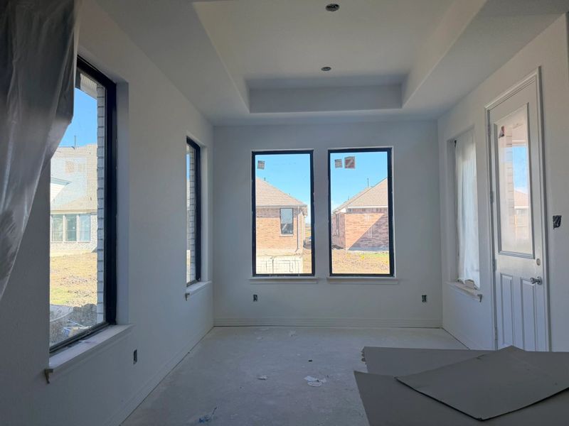 Construction progress - breakfast nook