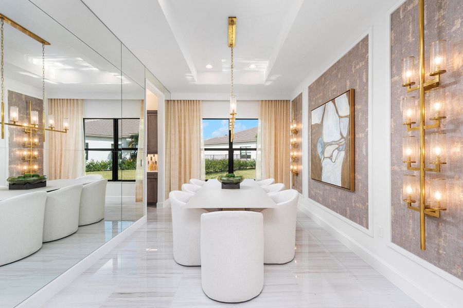 Representative furnished interior of a home built from the Caroline II by GL Homes in Valencia Vista at Riverland, Port St. Lucie (Image 8).