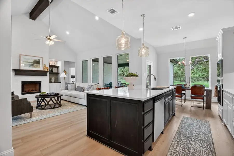 Representative furnished interior of a home built from the Wichita by Cheldan Homes in Arbor Oaks, Boyd (Image 14).