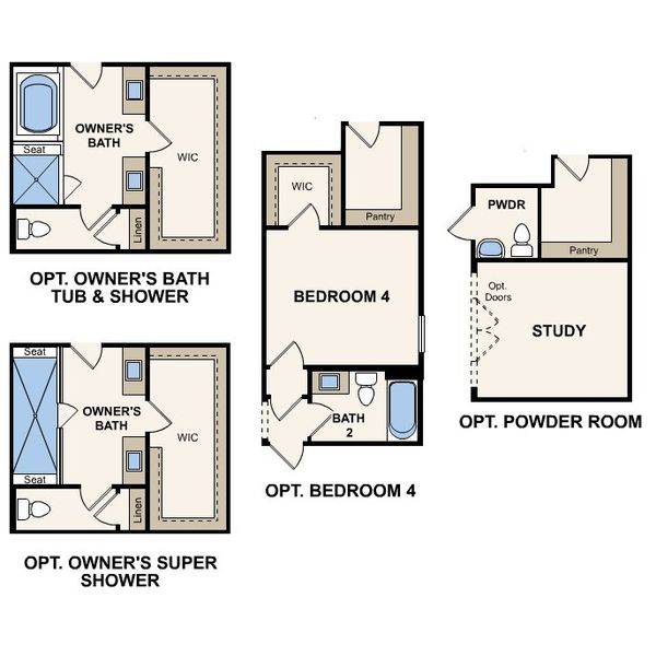 2D floor plan layout of this home in The Cypress Series at Reserve East, Flagler Beach, FL (Image 3). 2D floor plan layout of this home in The Cypress Series at Reserve East, Flagler Beach, FL (Image 3).
