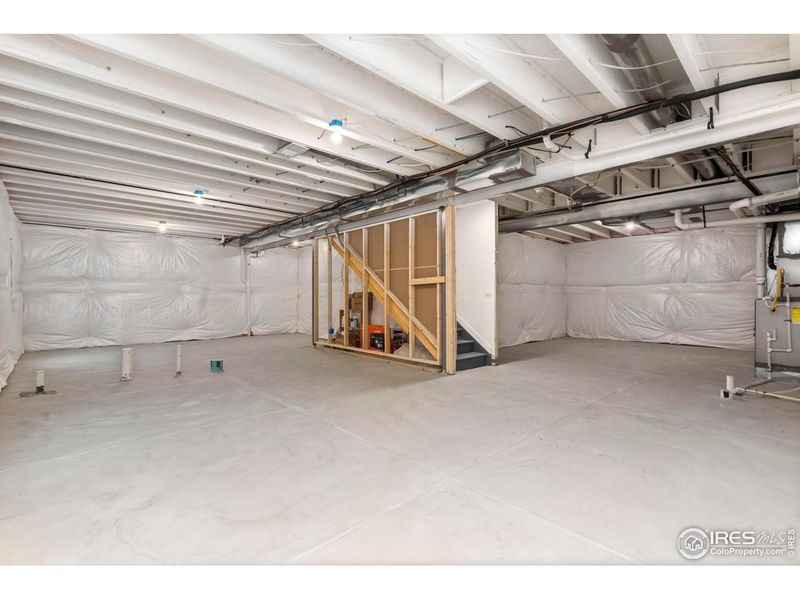 In-progress construction of a new home in Vantage, Berthoud, CO (Image 38).