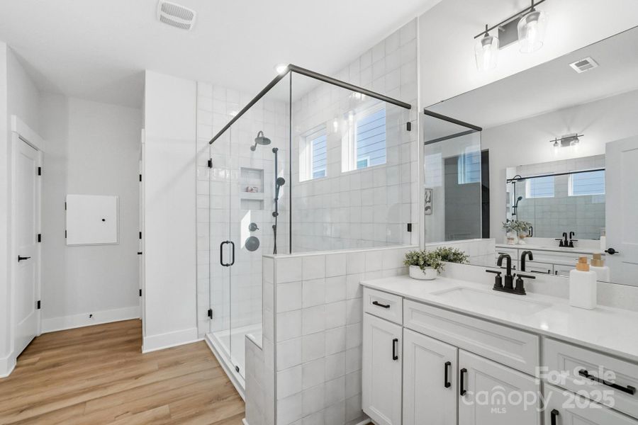 Furnished interior view inside a new home in Villas at Prestwick, Mooresville (Image 37).