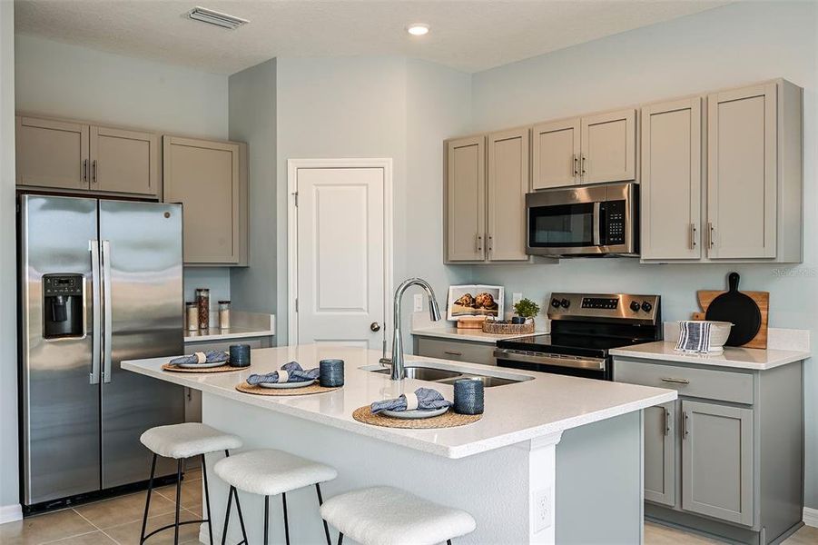 Furnished interior view inside a new home in Waterstone, Groveland (Image 7). Furnished interior view inside a new home in Waterstone, Groveland (Image 7).