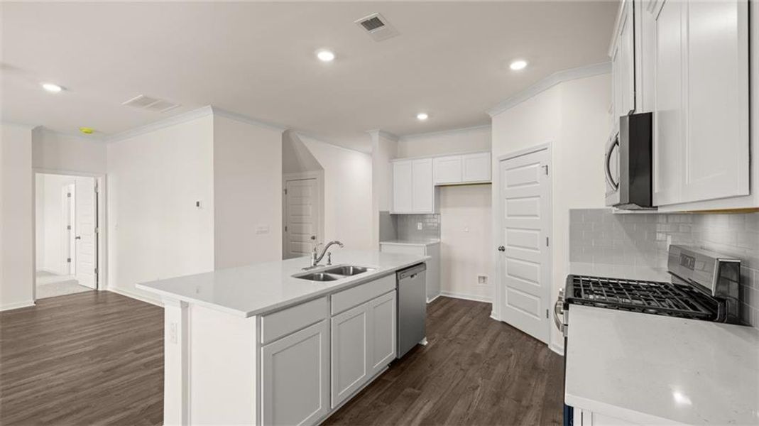 Furnished interior view inside a new home in The Preserve at Agricultural Village, Perry (Image 5).
