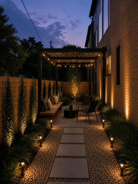 This is a rendering of what the beautiful side yard could be converted into.