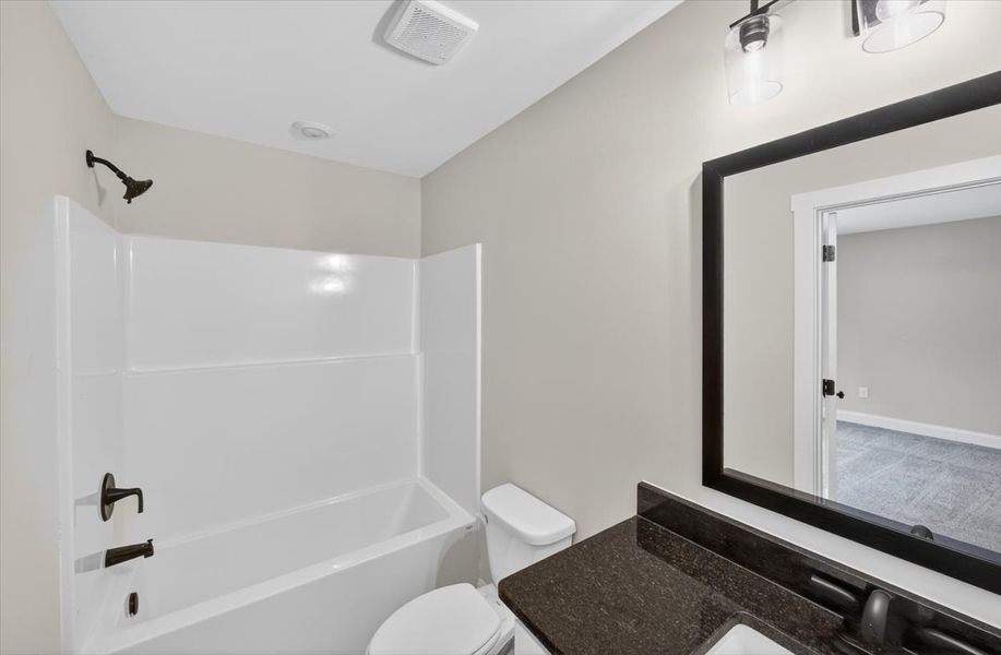 Furnished interior view inside a new home in White Oaks, The Rock (Image 16). Furnished interior view inside a new home in White Oaks, The Rock (Image 16).