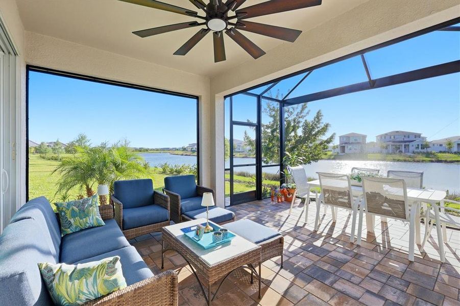 Exterior details and patio area of a home in , Venice (Image 24). Exterior details and patio area of a home in , Venice (Image 24).